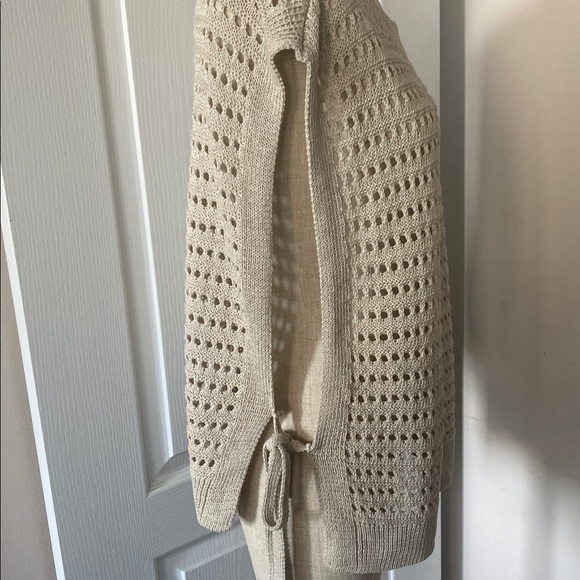 Max Studio London Beige Knit Women's Sweater L - Picture 3 of 6